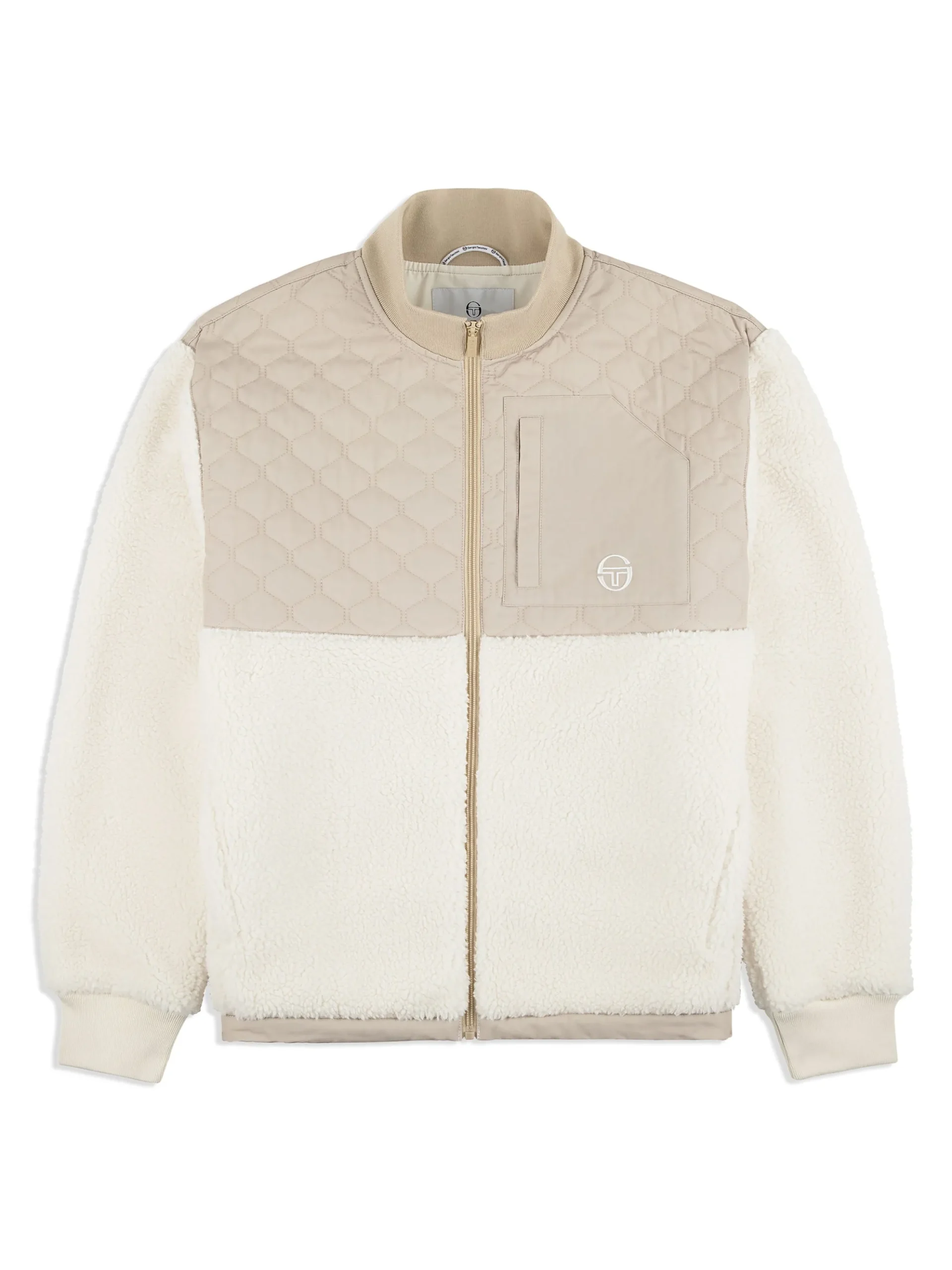 Sergio Tacchini Padula Sherpa Jacket- GARDENIA Sale
