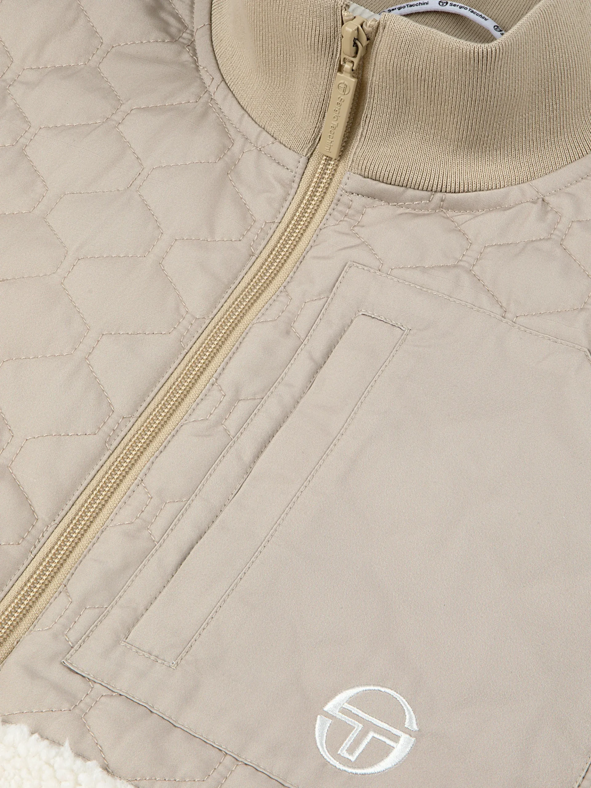 Sergio Tacchini Padula Sherpa Jacket- GARDENIA Sale