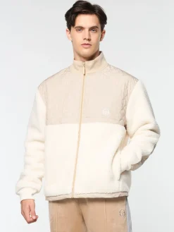 Sergio Tacchini Padula Sherpa Jacket- GARDENIA Sale