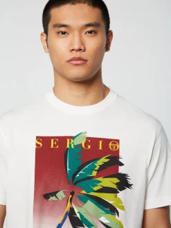 Sergio Tacchini Palma T-Shirt- GARDENIA Sale