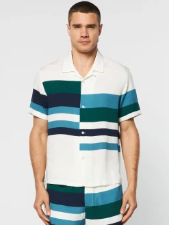 Sergio Tacchini Pennellata Cabana Shirt- Gardenia/ Multi GARDENIA MULTI Online