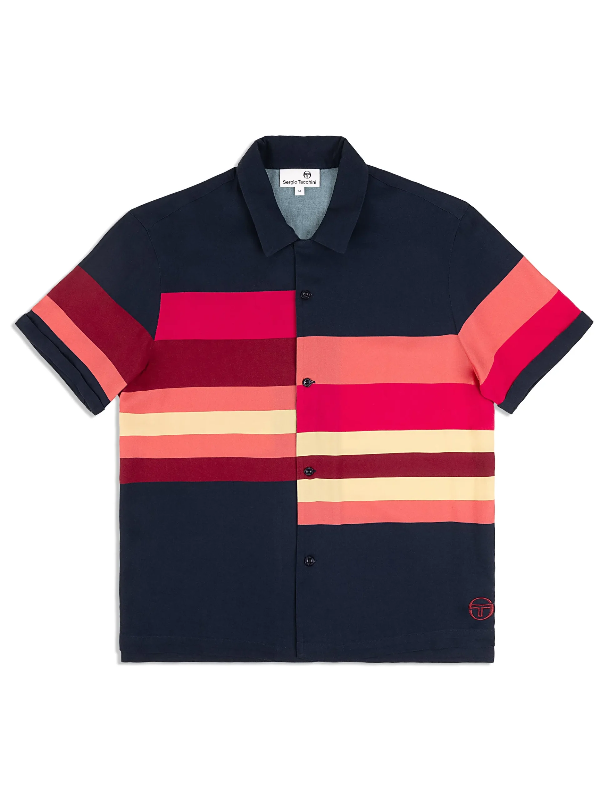 Sergio Tacchini Pennellata Cabana Shirt- Maritime Blue/ Multi MARITIME BLUE MULTI Sale