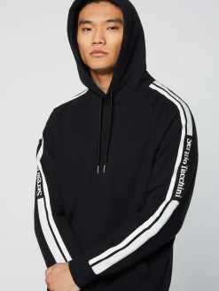 Sergio Tacchini Pereto Tape Hoodie- BLACK BEAUTY Sale