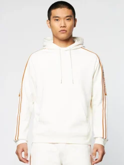 Sergio Tacchini Pereto Tape Hoodie- GARDENIA Outlet