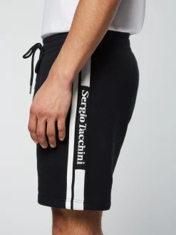 Sergio Tacchini Pereto Tape Short- BLACK BEAUTY Fashion