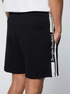 Sergio Tacchini Pereto Tape Short- BLACK BEAUTY Fashion