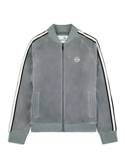 Sergio Tacchini Pereto Velour Track Jacket- SLEET Outlet