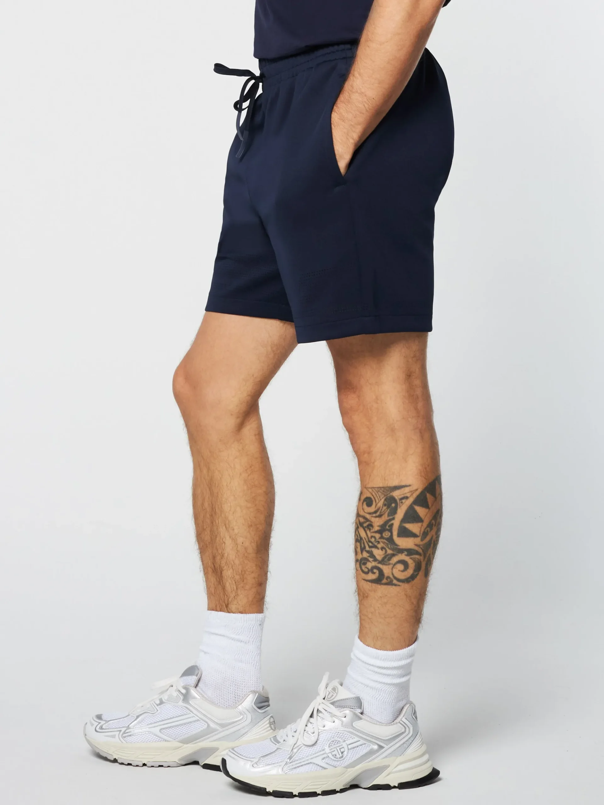 Sergio Tacchini Perforata Short- MARITIME BLUE Discount