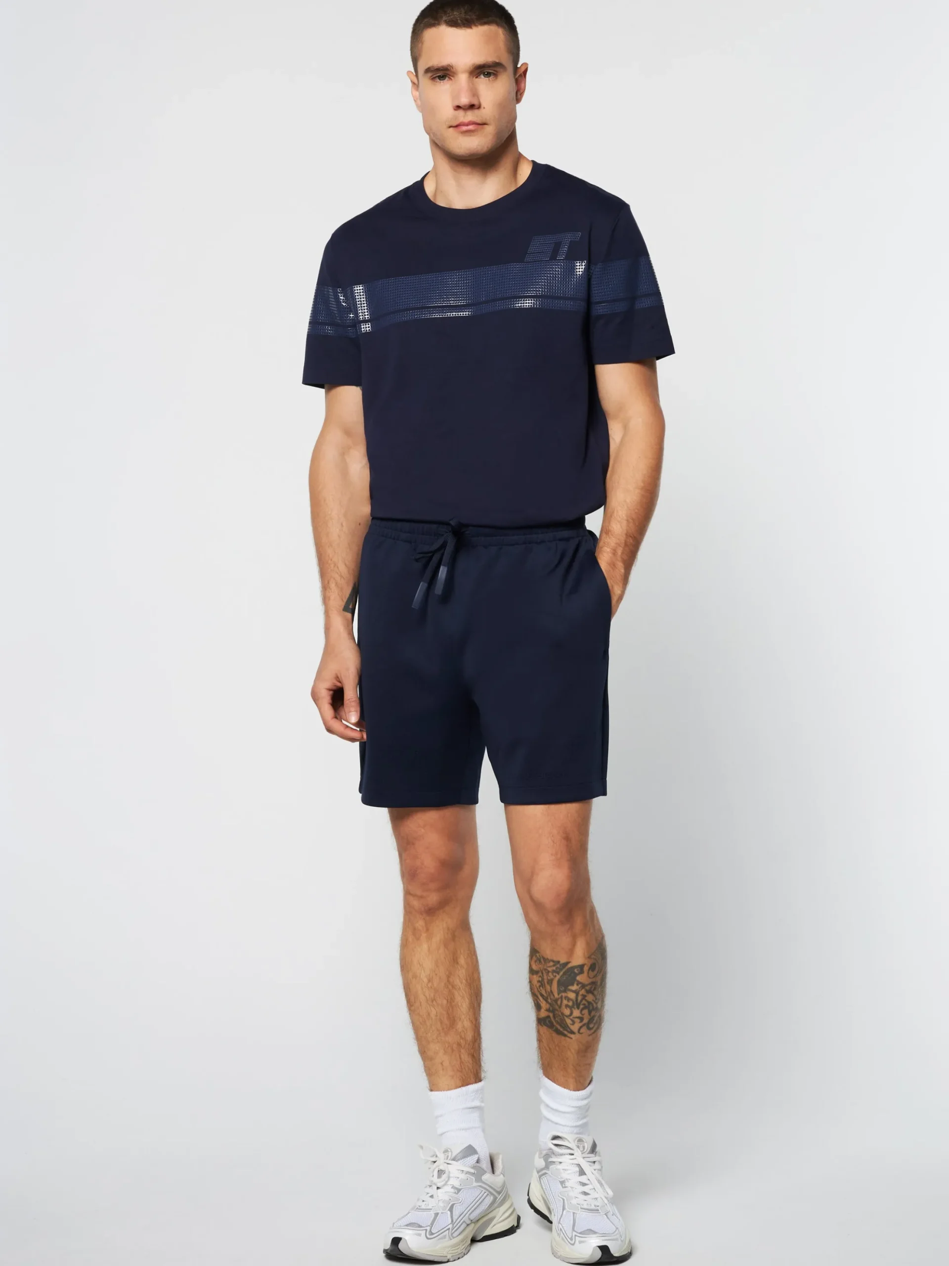 Sergio Tacchini Perforata Short- MARITIME BLUE Discount