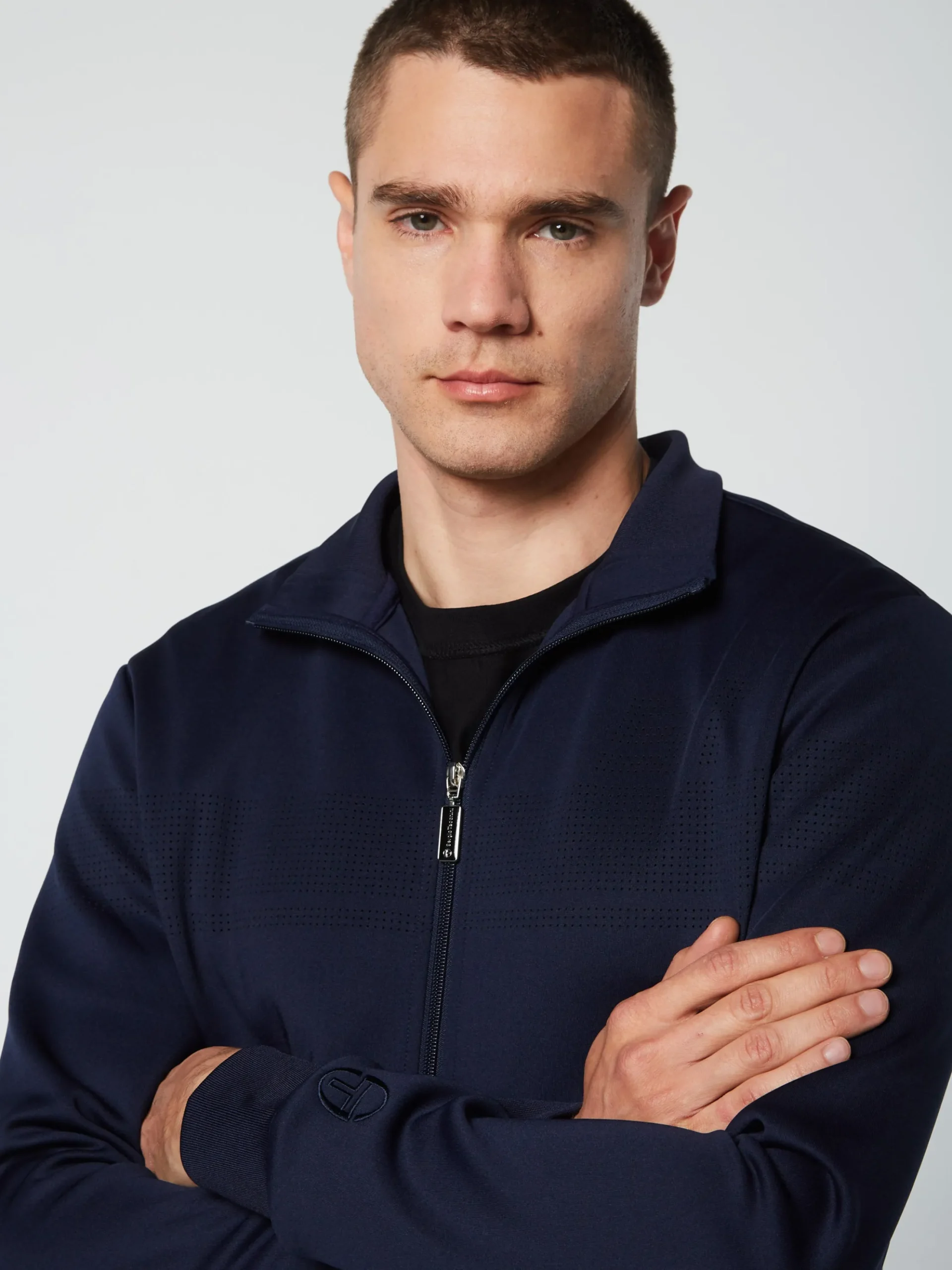 Sergio Tacchini Perforata Track Jacket- MARITIME BLUE Sale