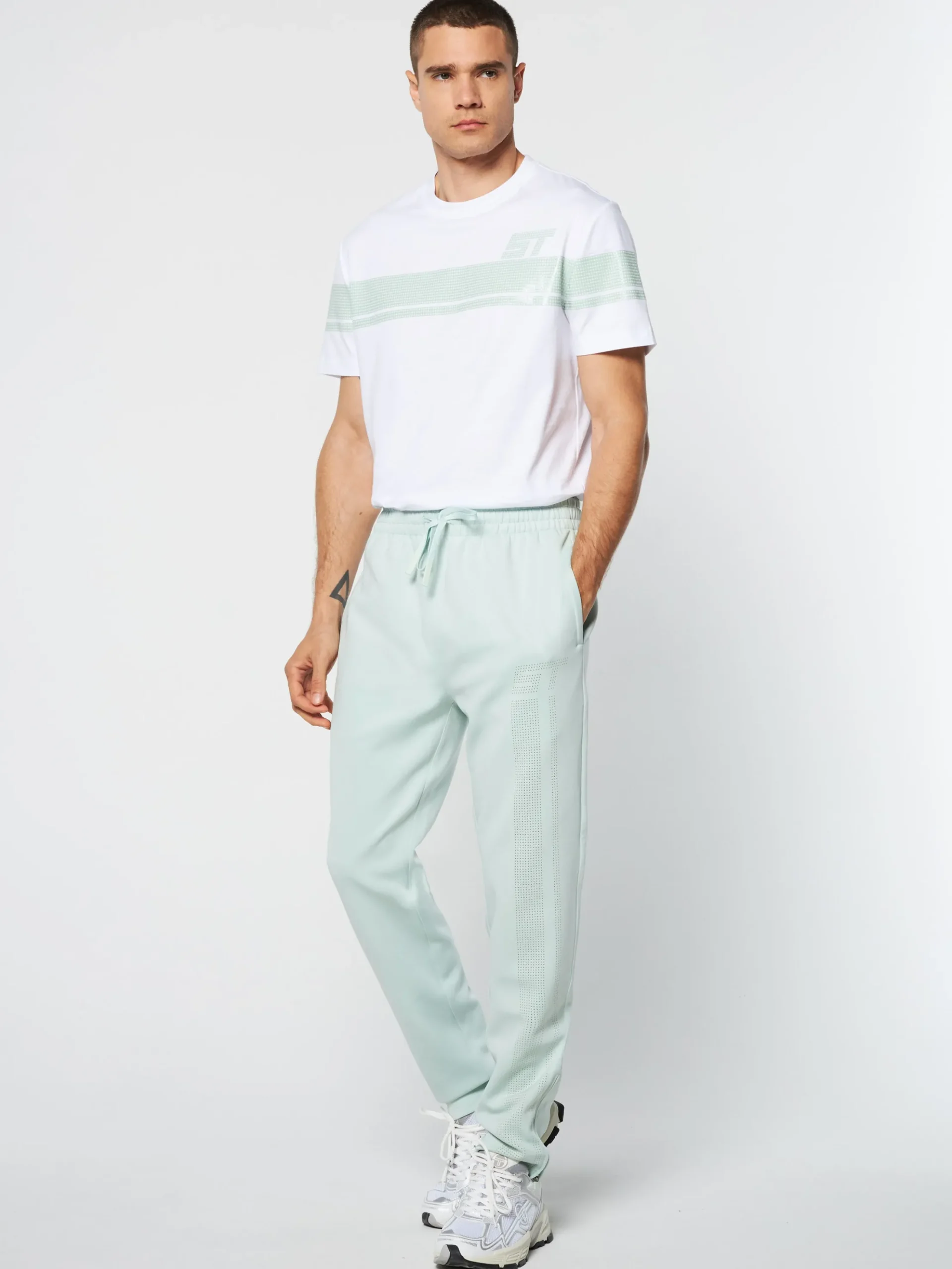 Sergio Tacchini Perforata Track Pant- SURF SPRAY New
