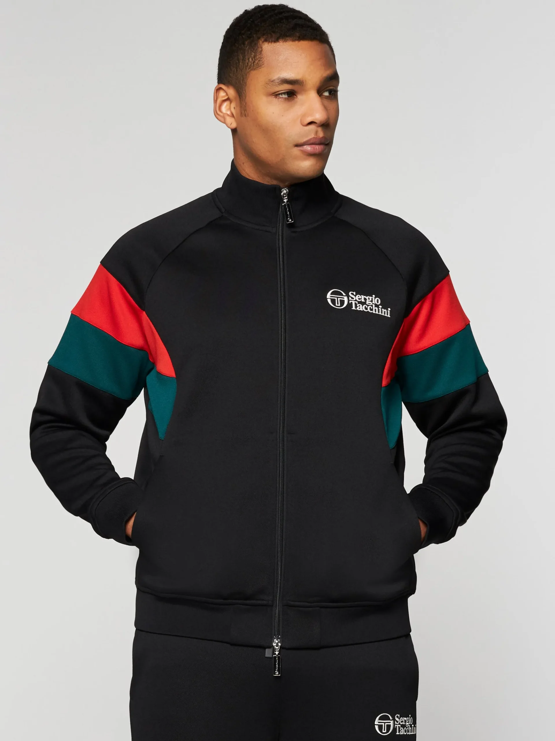 Sergio Tacchini Pero Track Jacket- BLACK BEAUTY Outlet