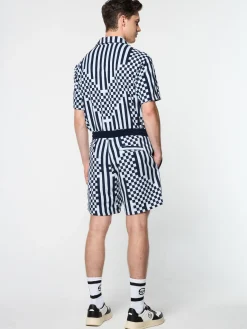 Sergio Tacchini Piastrella Terry Cabana Short- MARITIME BLUE Sale