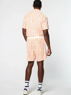 Sergio Tacchini Piastrella Terry Cabana Short- CANYON SUNSET Discount