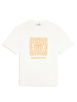Sergio Tacchini Piastrella T-Shirt- GARDENIA Discount