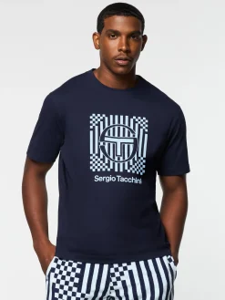 Sergio Tacchini Piastrella T-Shirt- MARITIME BLUE New