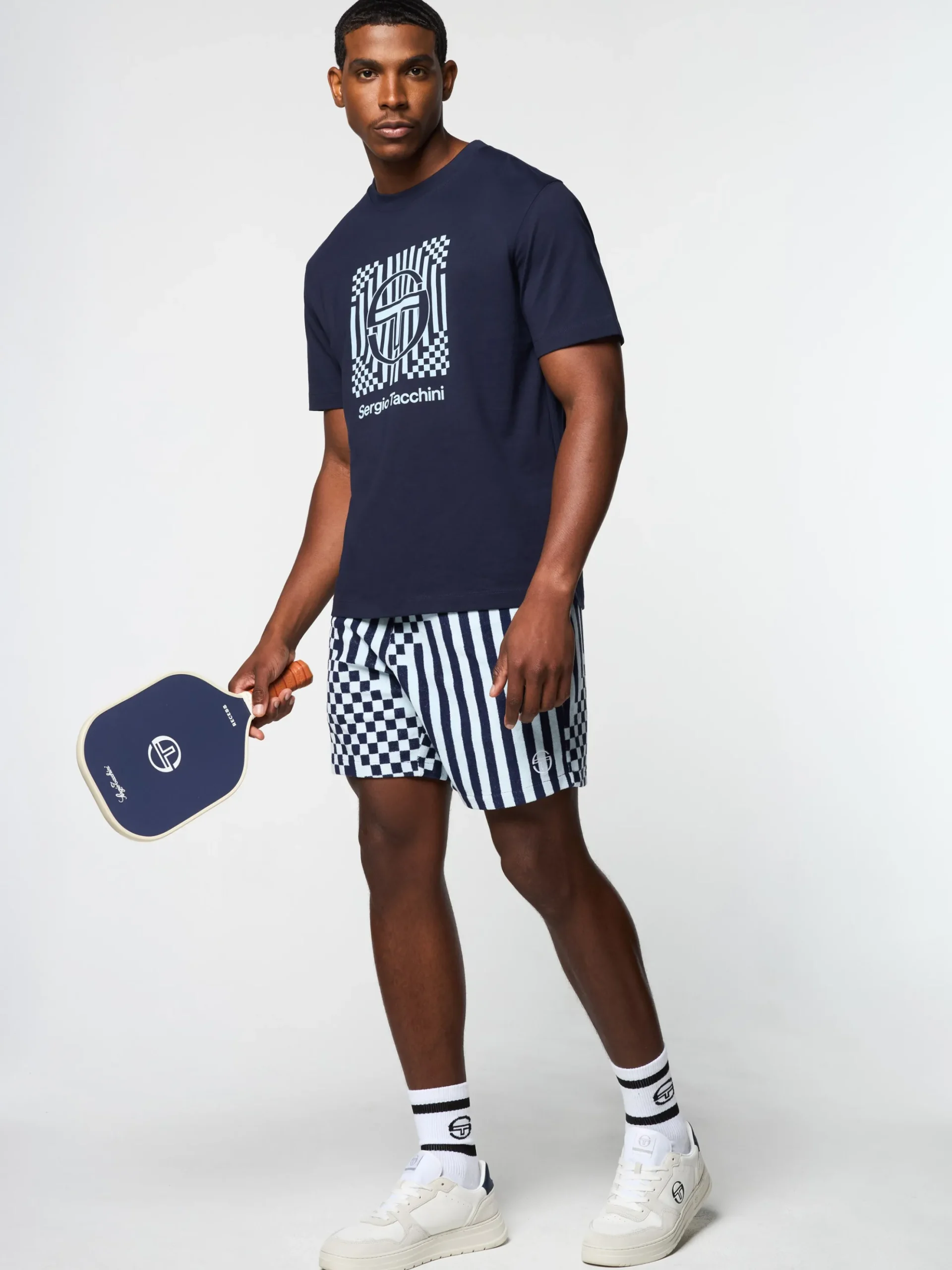 Sergio Tacchini Piastrella T-Shirt- MARITIME BLUE New
