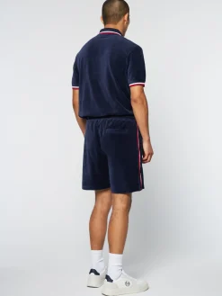 Sergio Tacchini Primo Velour Short- MARITIME BLUE Online