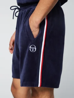 Sergio Tacchini Primo Velour Short- MARITIME BLUE Online