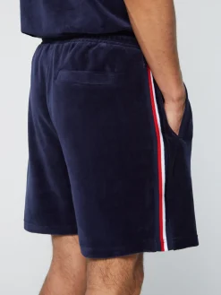 Sergio Tacchini Primo Velour Short- MARITIME BLUE Online