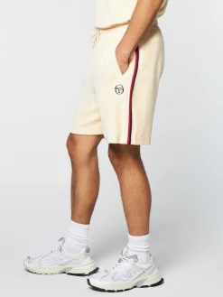 Sergio Tacchini Primo Velour Short- PEARL IVORY Online