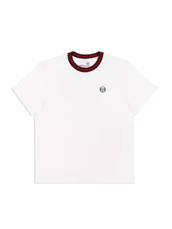Sergio Tacchini Rainer T-Shirt- White/ Adrenaline Rush WHITE/ADRENALINE RUSH Online