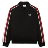 Sergio Tacchini Renshaw Tape Track Top- BLACK Outlet