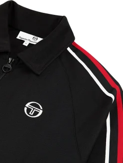 Sergio Tacchini Renshaw Tape Track Top- BLACK Outlet