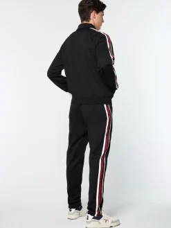 Sergio Tacchini Renshaw Tape Track Top- BLACK Outlet