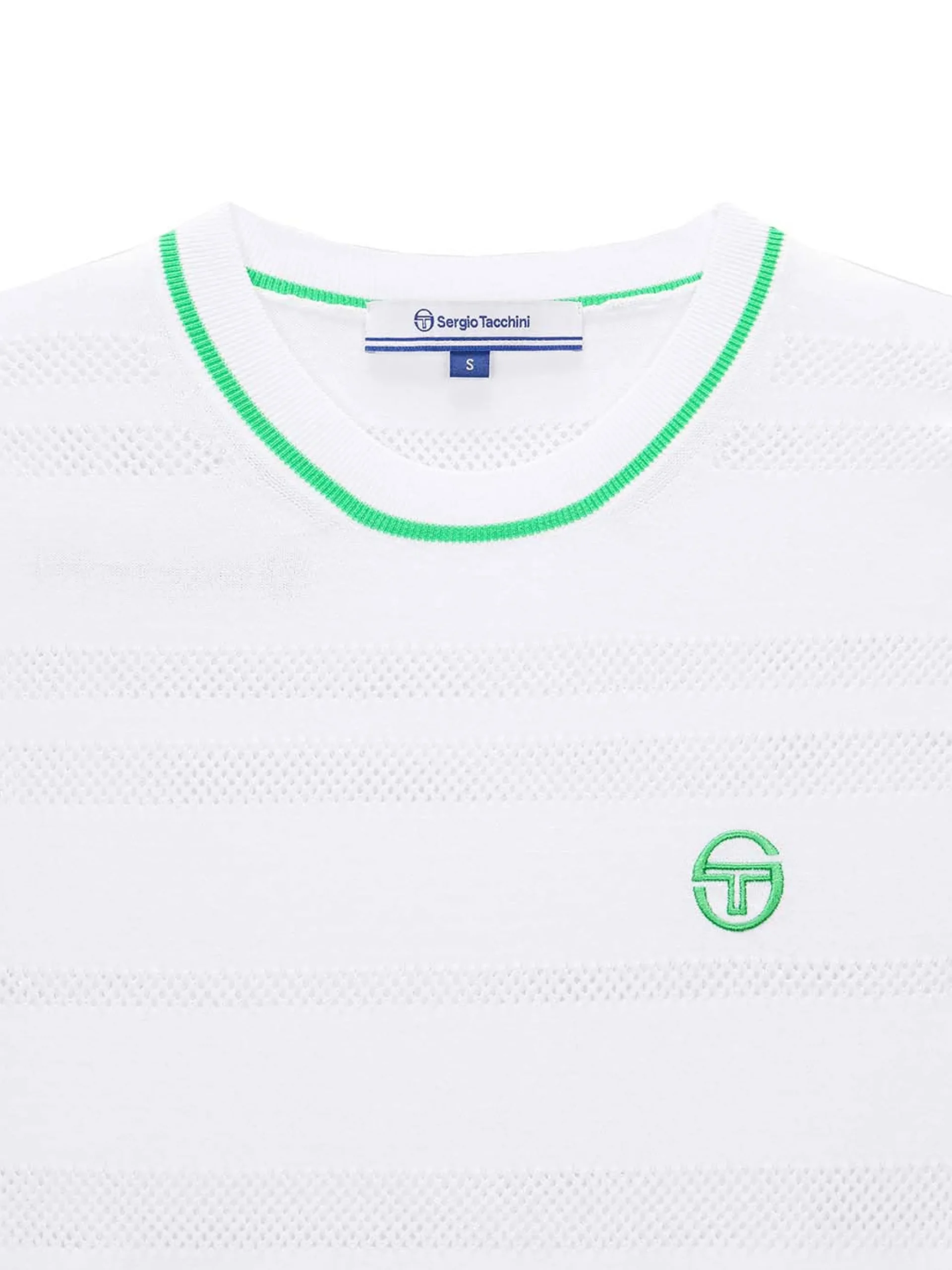 Sergio Tacchini Resort Knit Top- OFF WHITE Discount