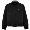 Sergio Tacchini Sapri Quilted Track Jacket- BLACK BEAUTY Best