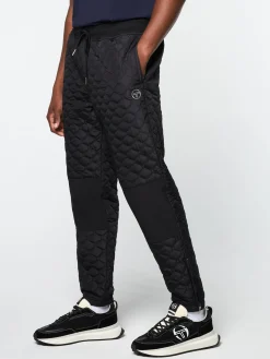 Sergio Tacchini Sapri Quilted Track Pant- BLACK BEAUTY Sale