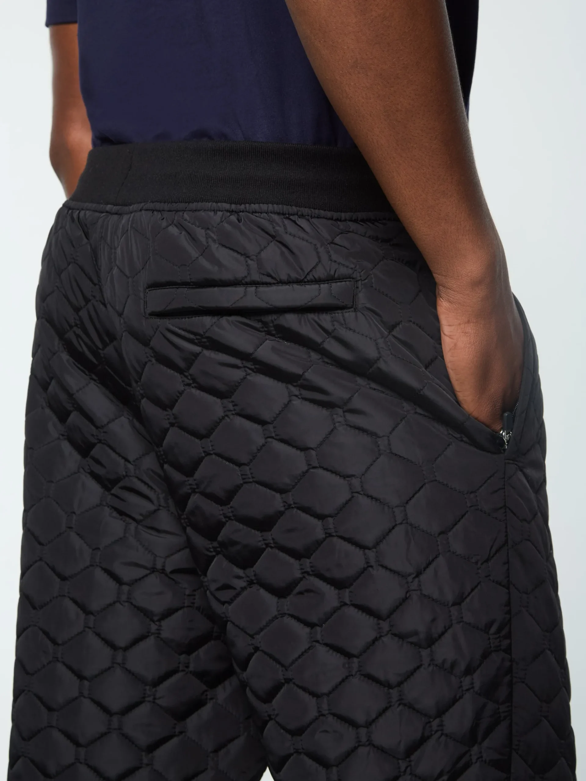 Sergio Tacchini Sapri Quilted Track Pant- BLACK BEAUTY Sale