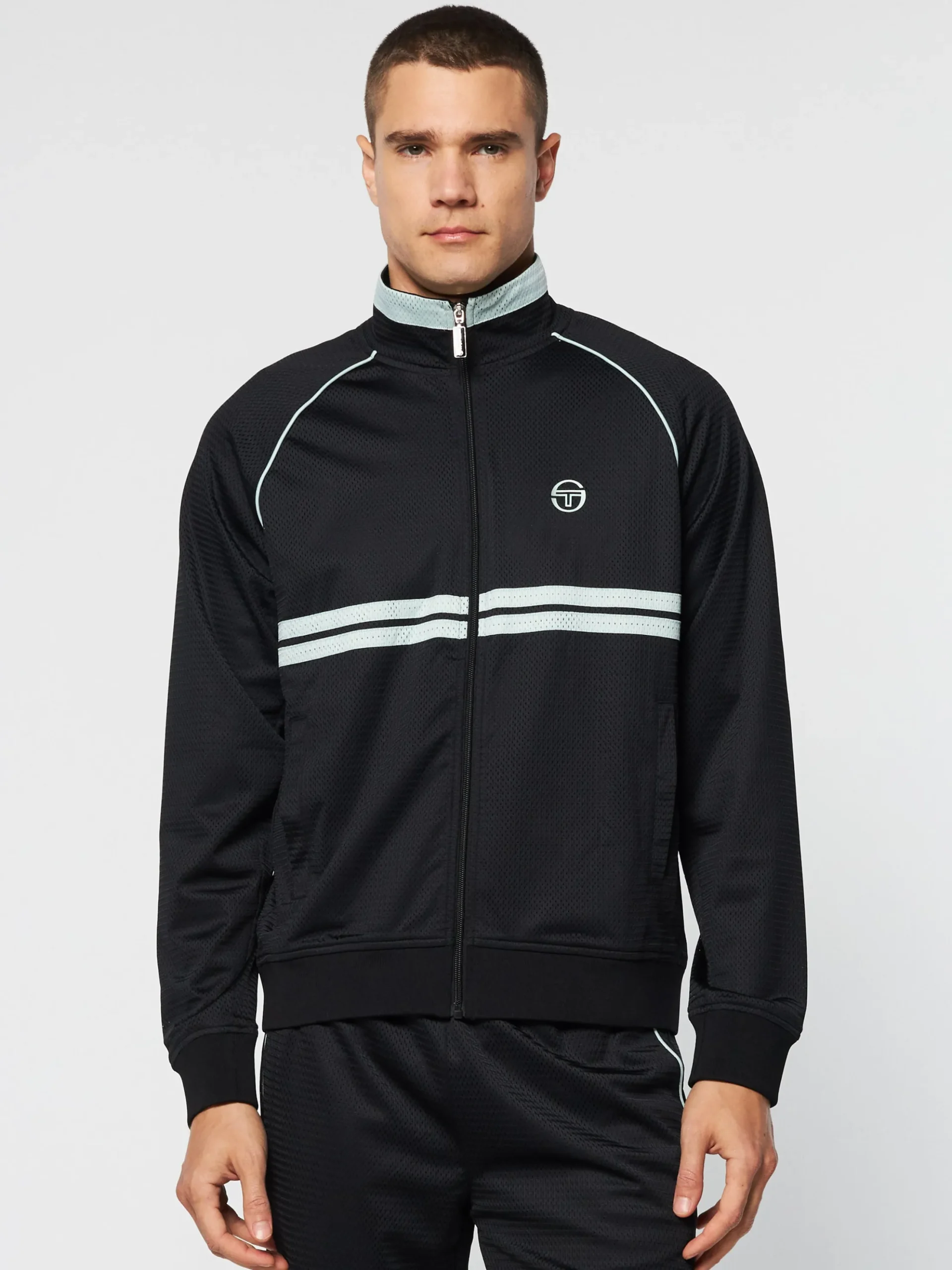 Sergio Tacchini Spazio Dallas Track Jacket- BLACK BEAUTY New