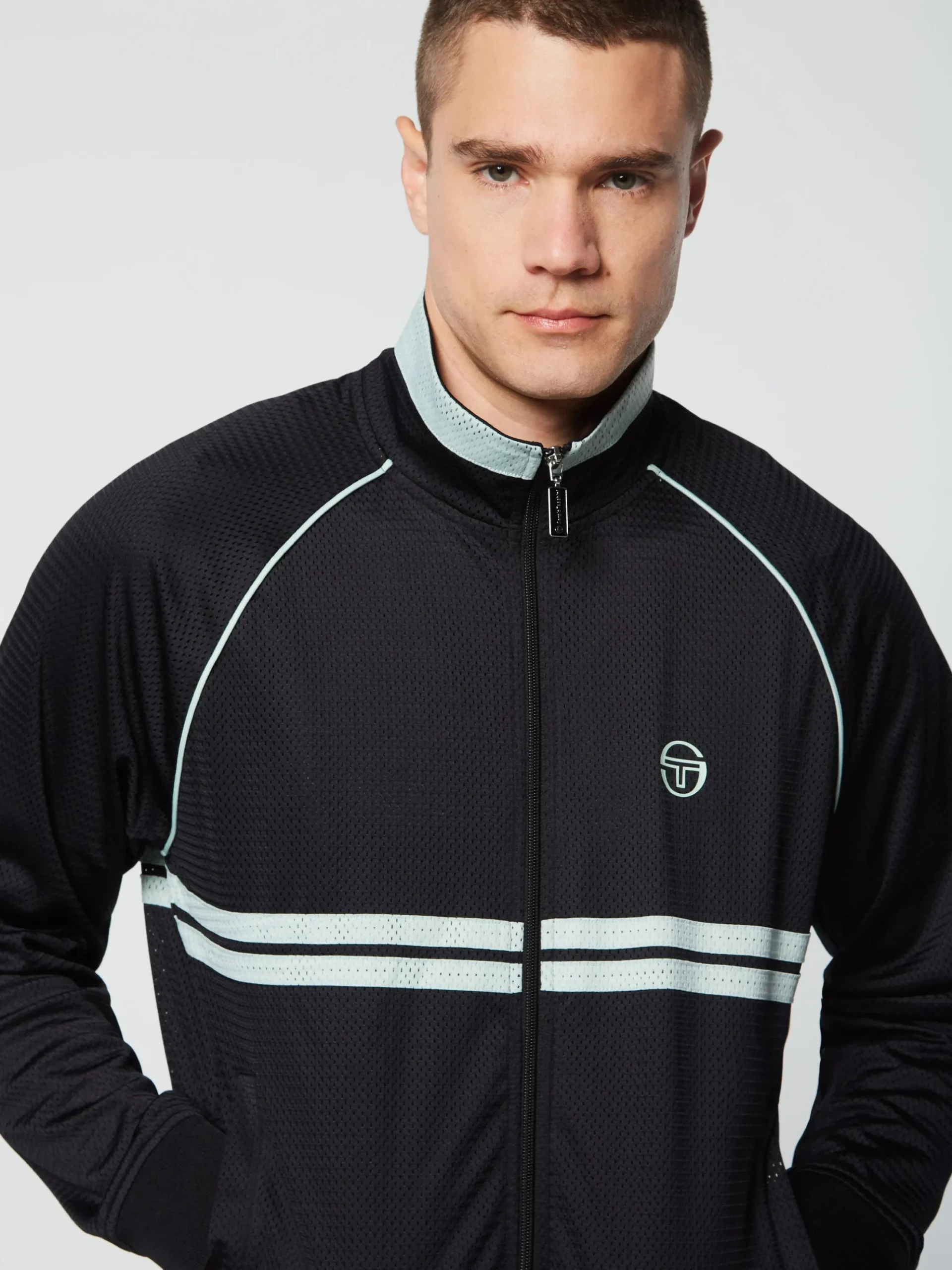 Sergio Tacchini Spazio Dallas Track Jacket- BLACK BEAUTY New