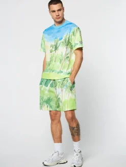 Sergio Tacchini Spazio T-Shirt- MULTI PRINT Clearance