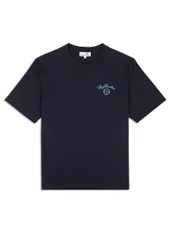 Sergio Tacchini Suveniri T-Shirt- MARITIME BLUE Outlet