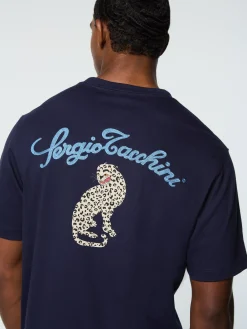 Sergio Tacchini Suveniri T-Shirt- MARITIME BLUE Outlet