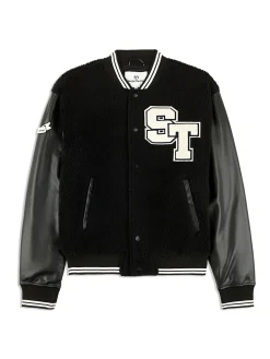 Sergio Tacchini Toppa Varsity Bomber- BLACK BEAUTY Clearance