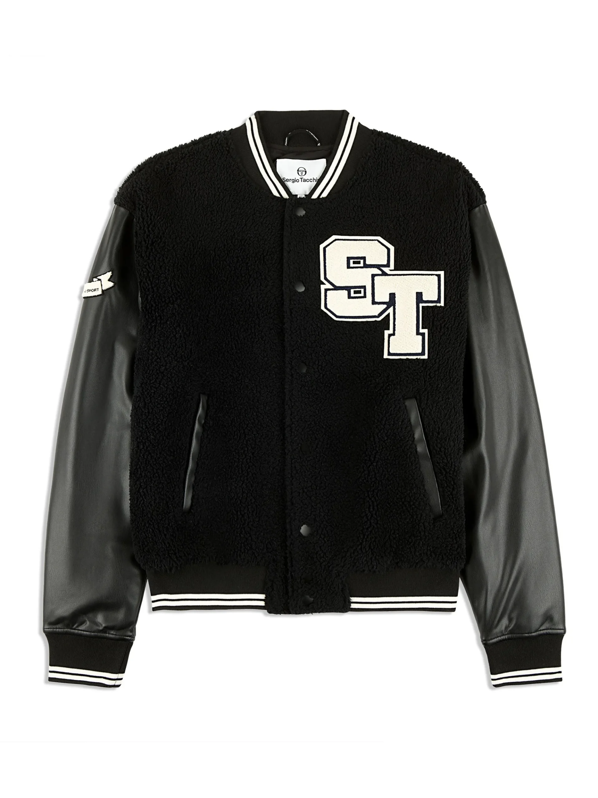 Sergio Tacchini Toppa Varsity Bomber- BLACK BEAUTY Clearance