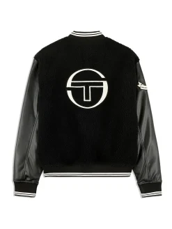 Sergio Tacchini Toppa Varsity Bomber- BLACK BEAUTY Clearance
