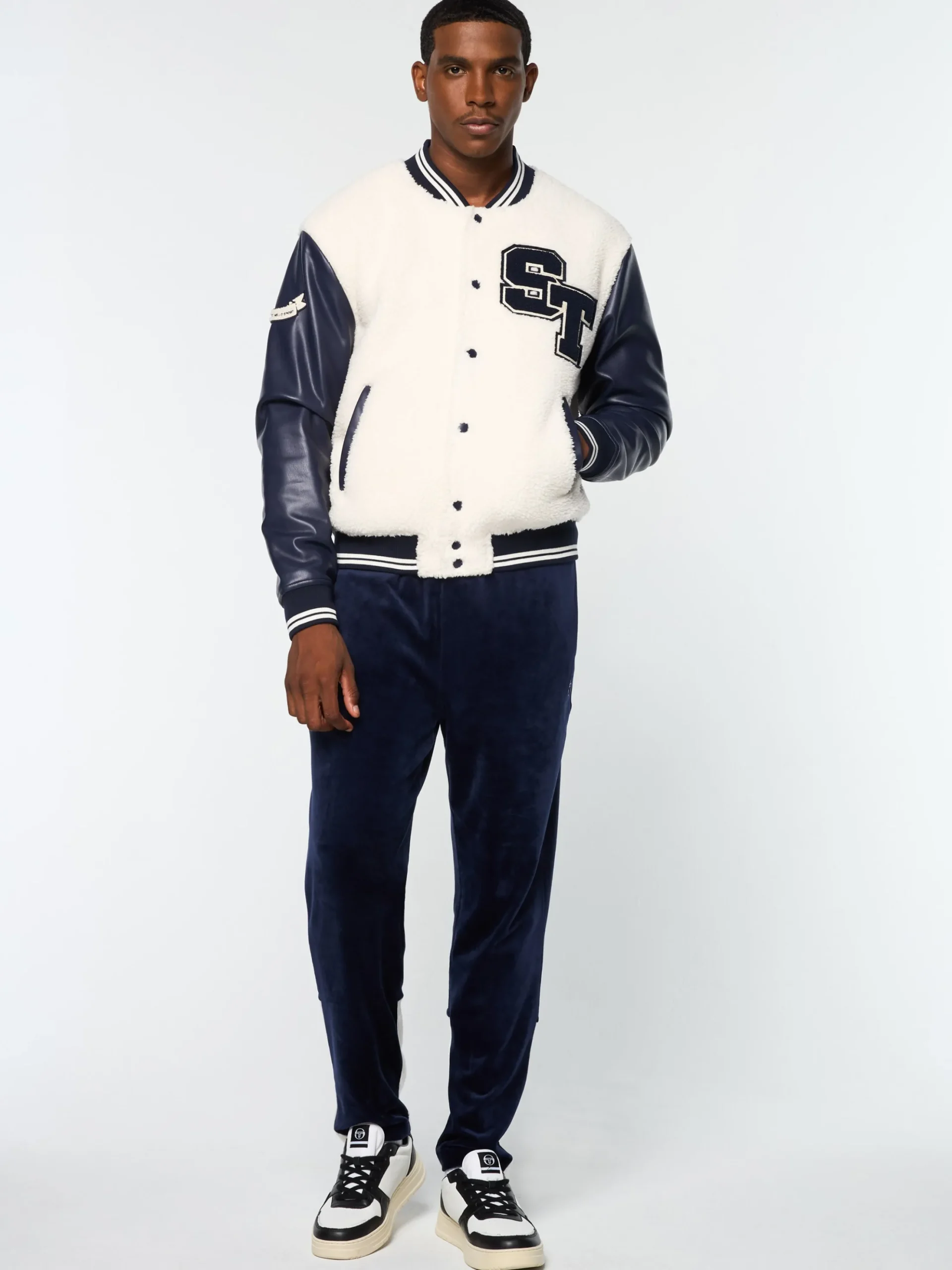 Sergio Tacchini Toppa Varsity Bomber- GARDENIA Online