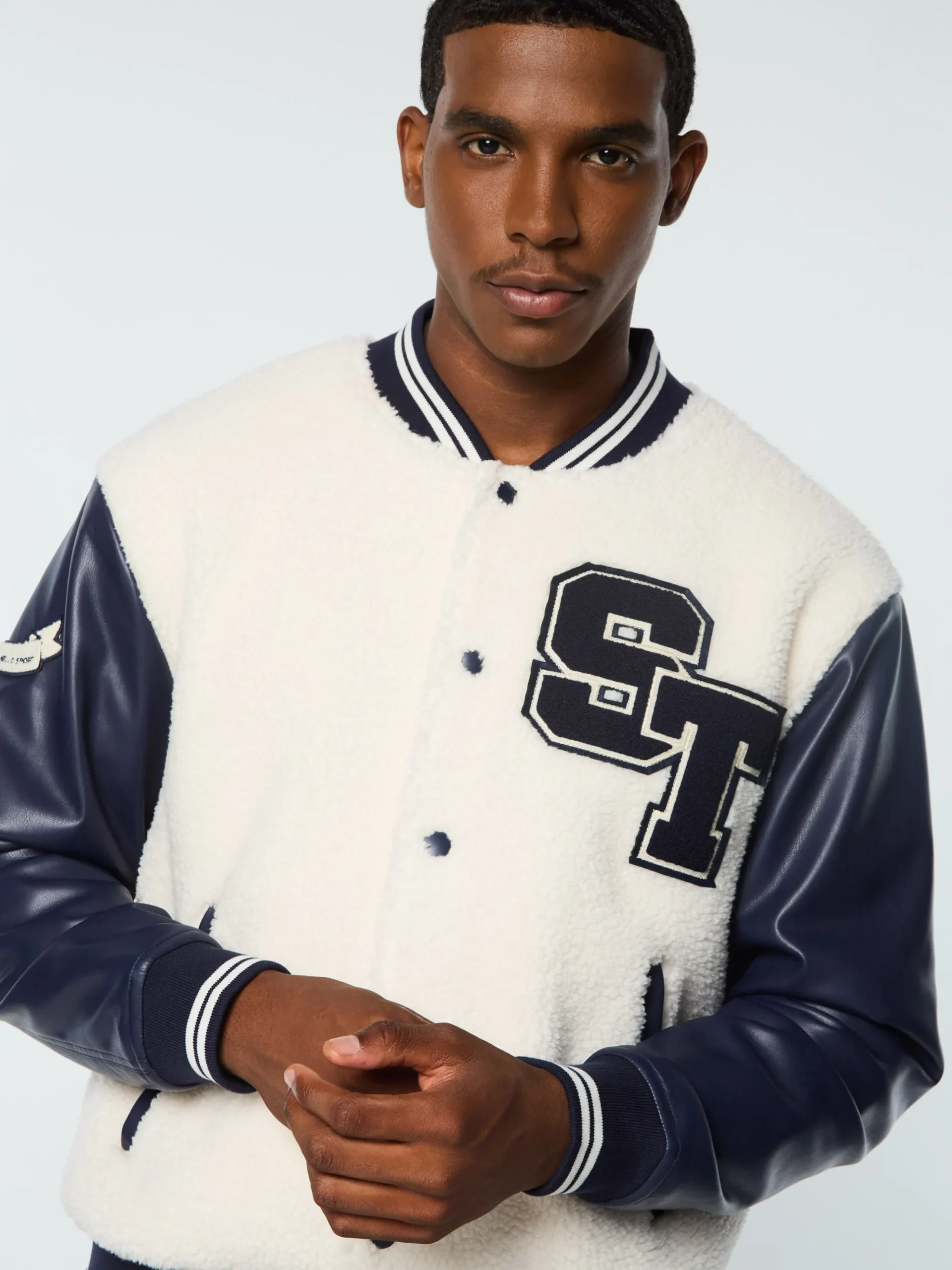 Sergio Tacchini Toppa Varsity Bomber- GARDENIA Online
