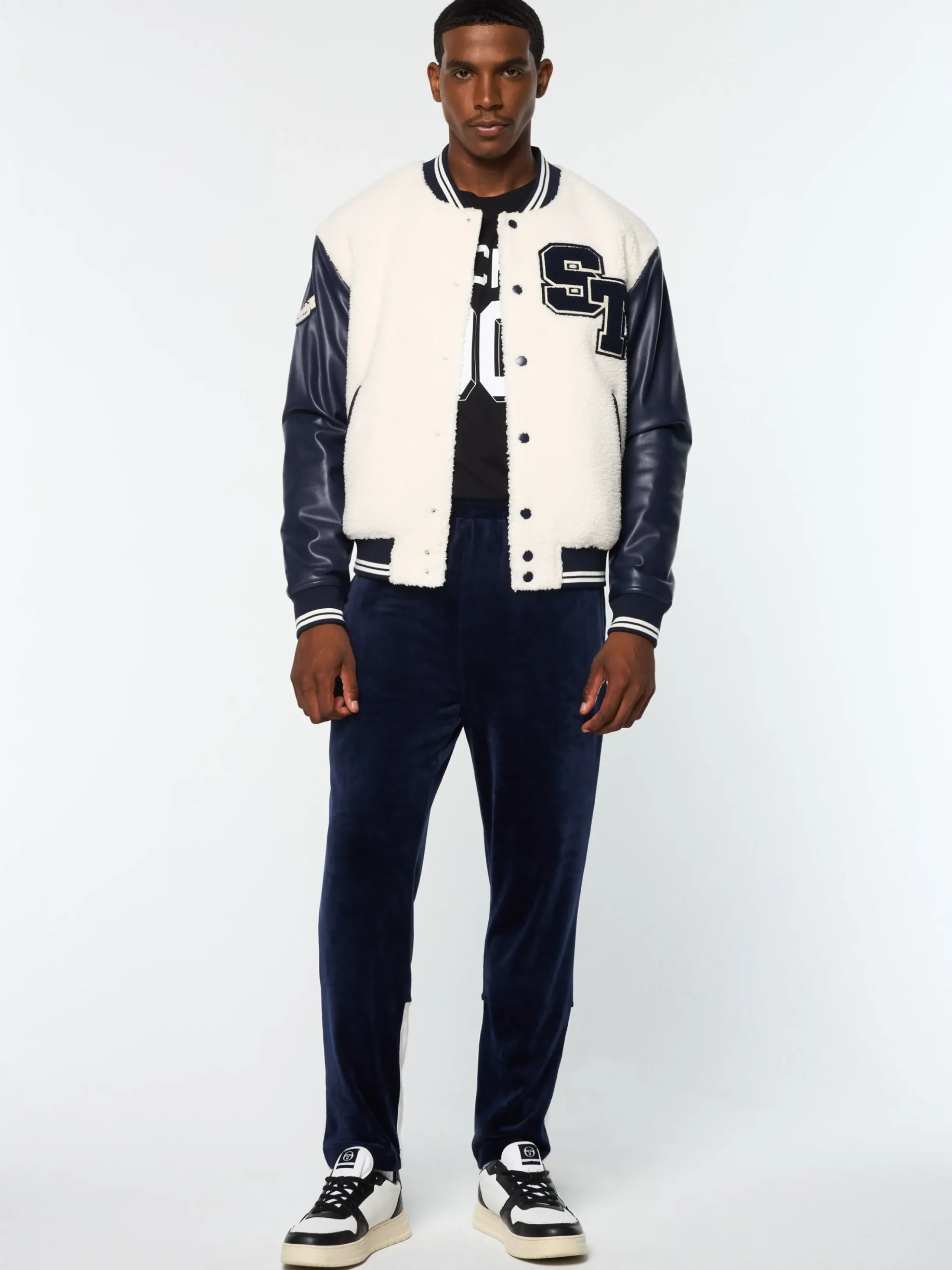 Sergio Tacchini Toppa Varsity Bomber- GARDENIA Online