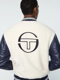 Sergio Tacchini Toppa Varsity Bomber- GARDENIA Online