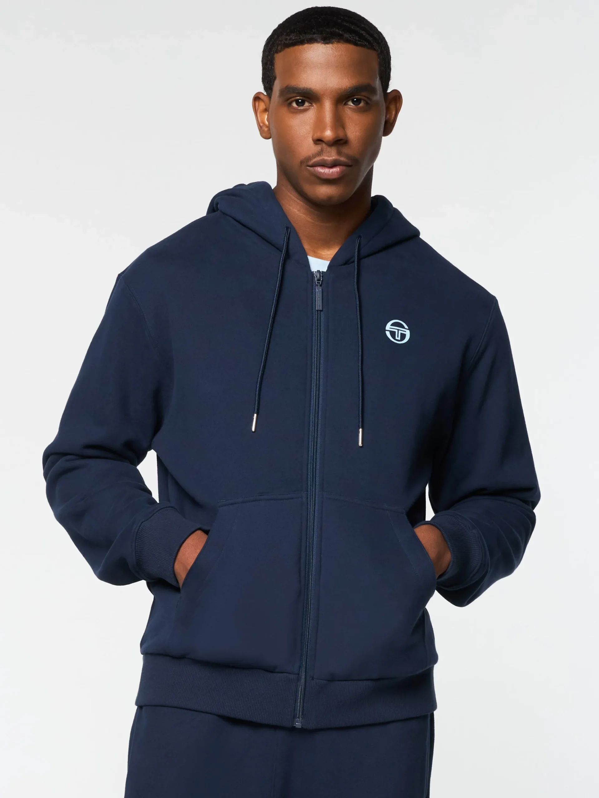 Sergio Tacchini Varsita Zip Up Hoodie- MARITIME BLUE Best