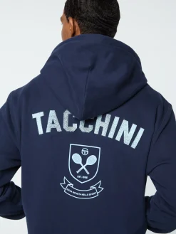Sergio Tacchini Varsita Zip Up Hoodie- MARITIME BLUE Best