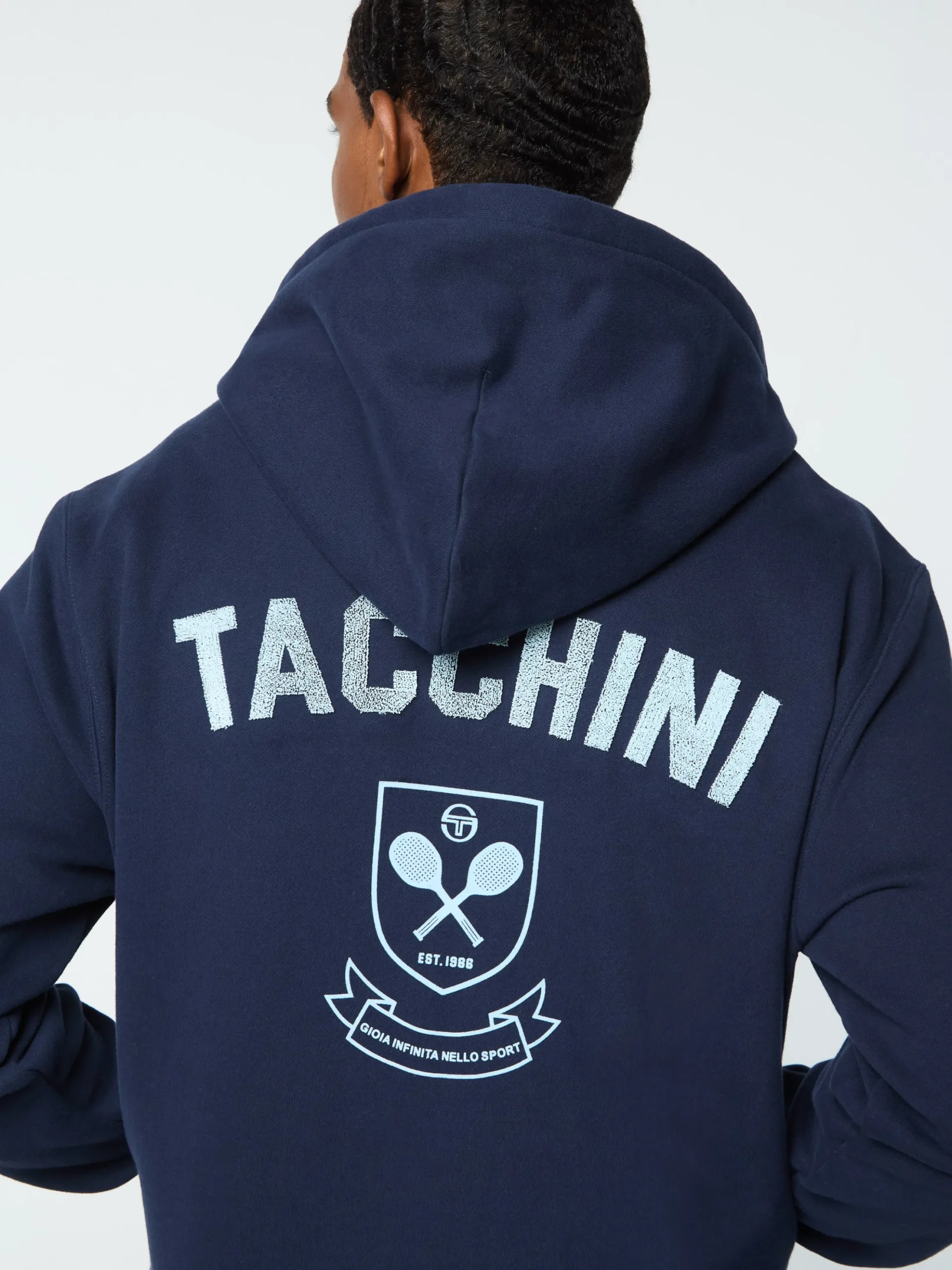 Sergio Tacchini Varsita Zip Up Hoodie- MARITIME BLUE Best