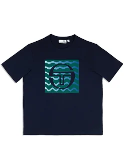 Sergio Tacchini Veloce T-Shirt- MARITIME BLUE Hot