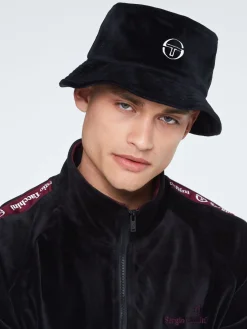 Sergio Tacchini Velour Bucket Hat- BLACK Online